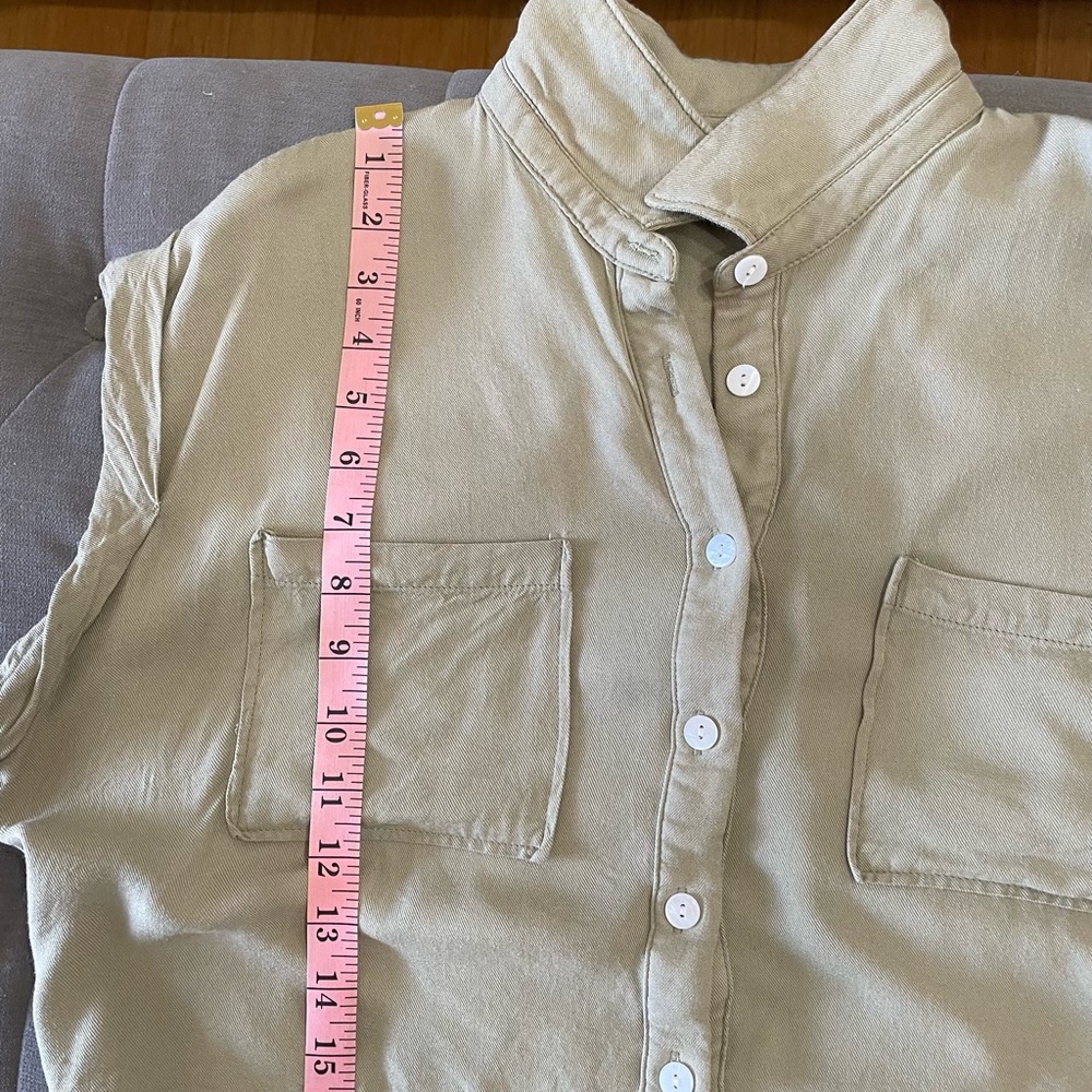 Lulu’s On A Journey Button Up Crop Top - image 5